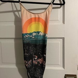 Desert print one piece